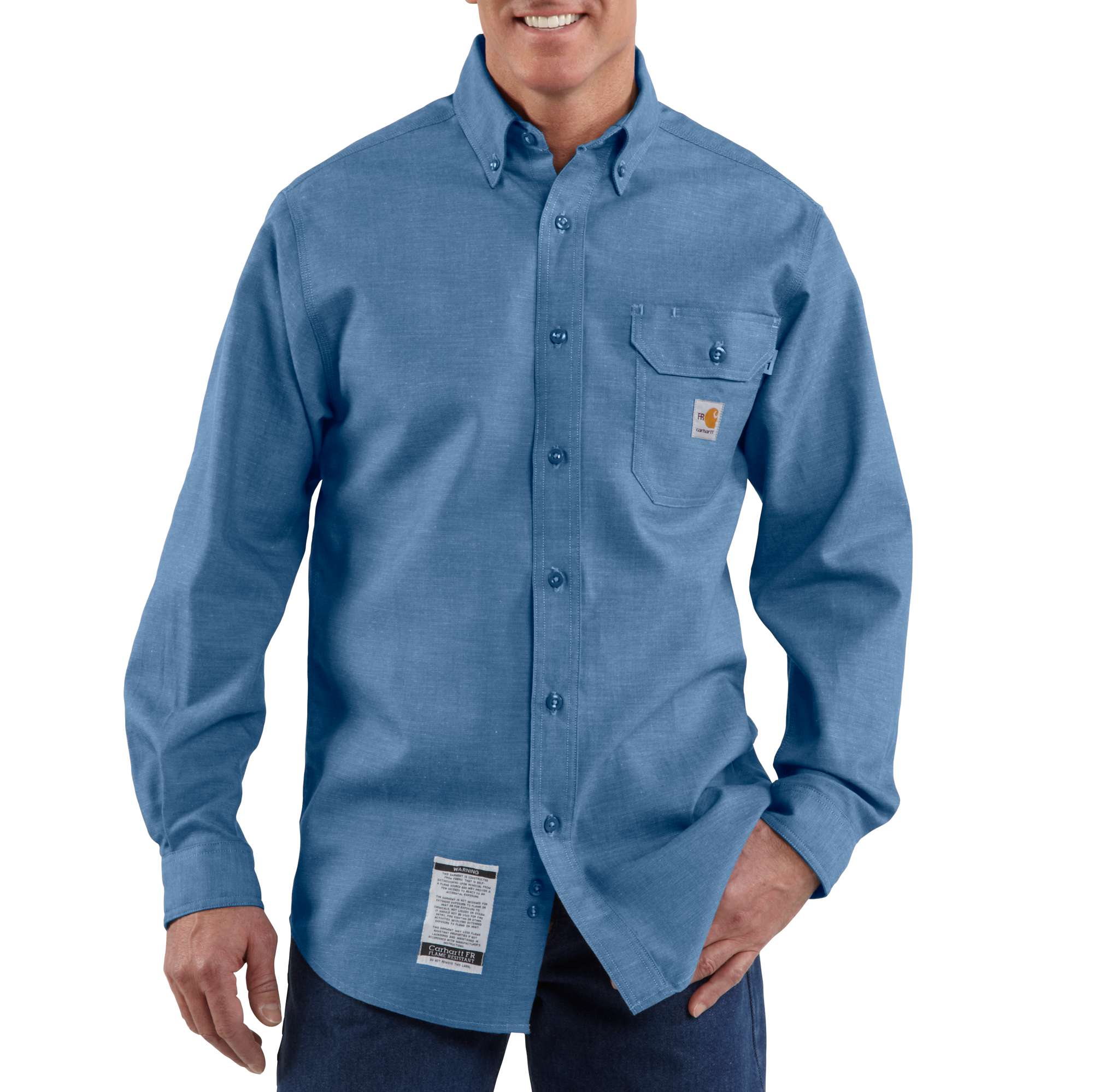 Men&rsquo;s Flame-Resistant Chambray Shirt