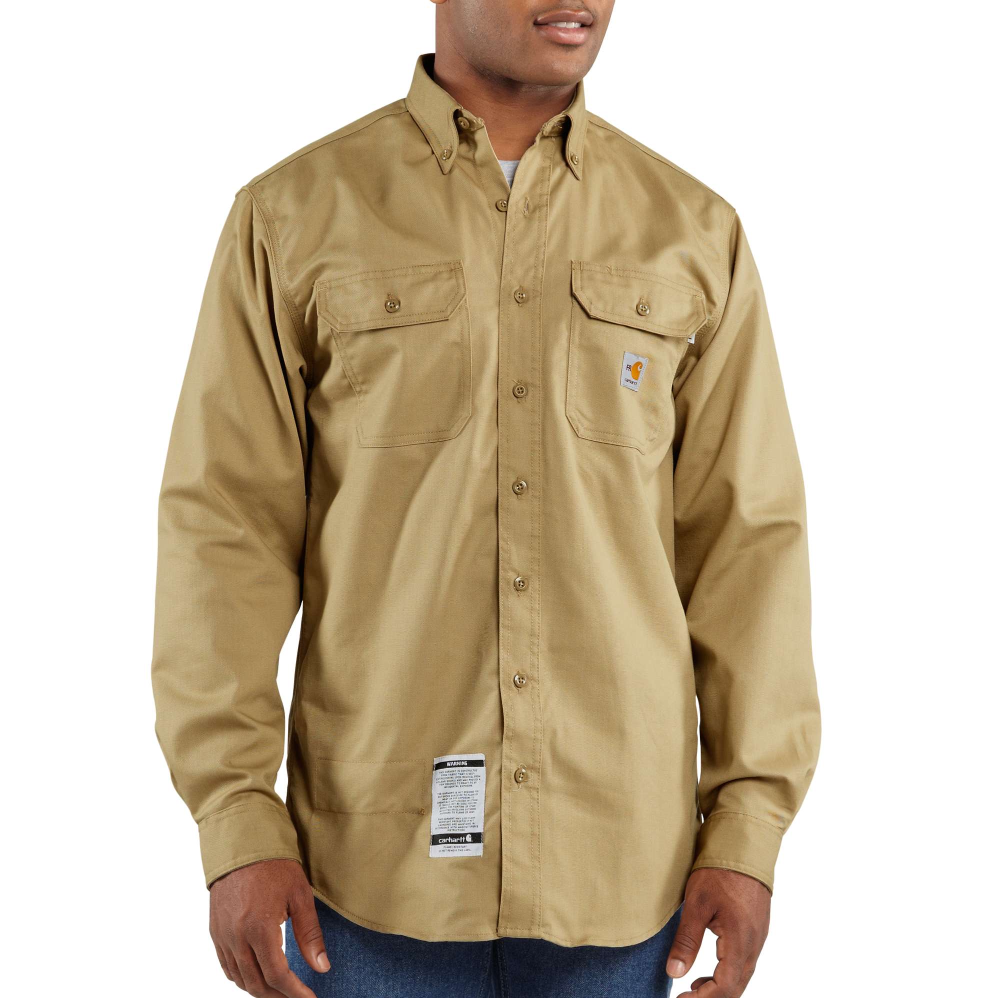 Men’s  Flame-Resistant Twill Shirt with Pocket Flap