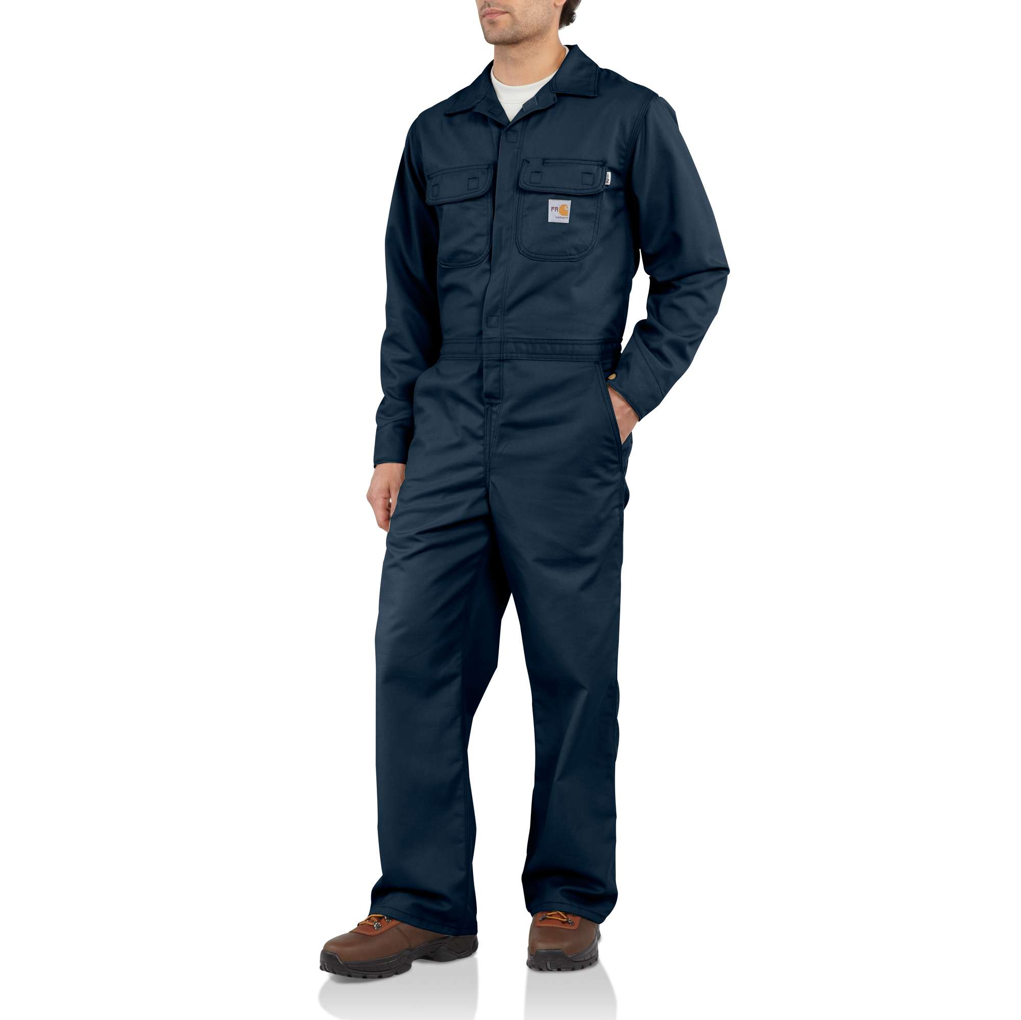 Men&lsquo;s Flame-Resistant Twill Coverall/Unlined