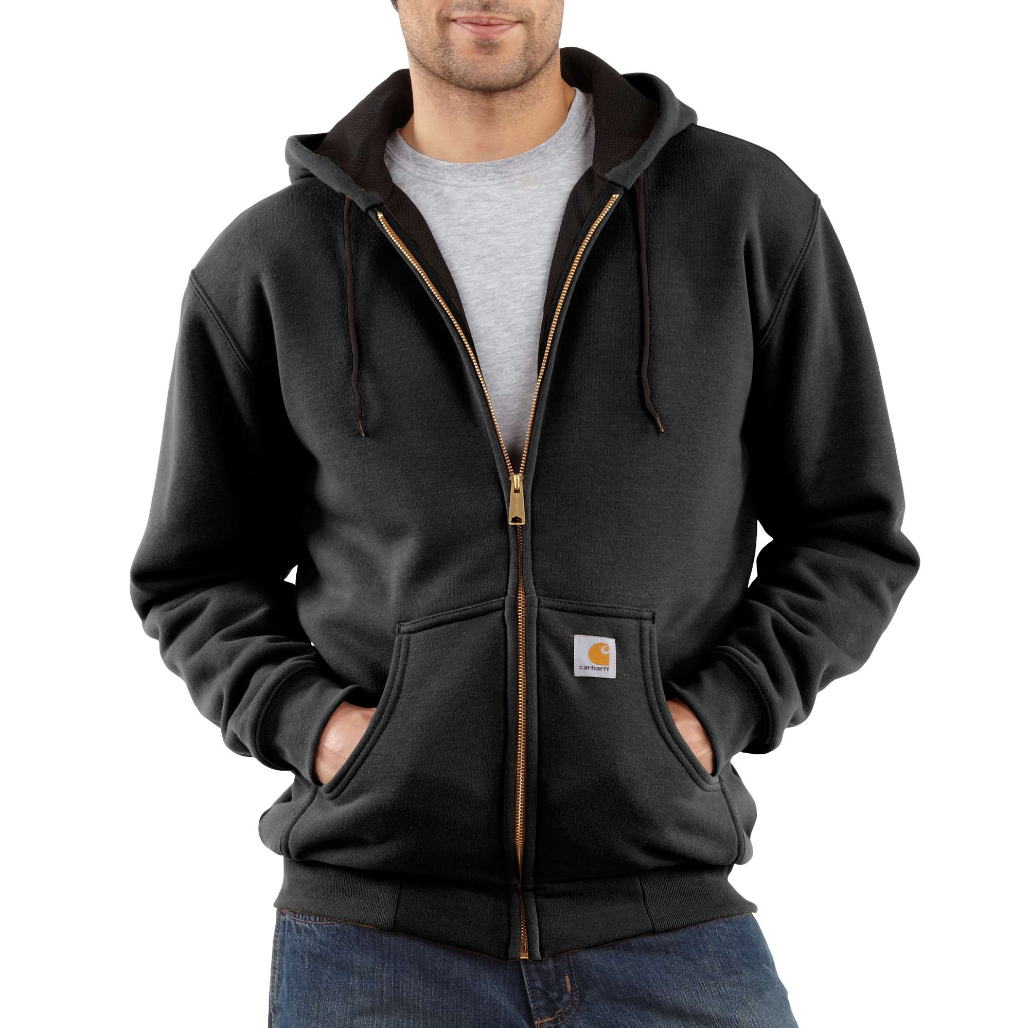 Men&rsquo;s Thermal-Lined Hooded Zip-Front Sweatshirt