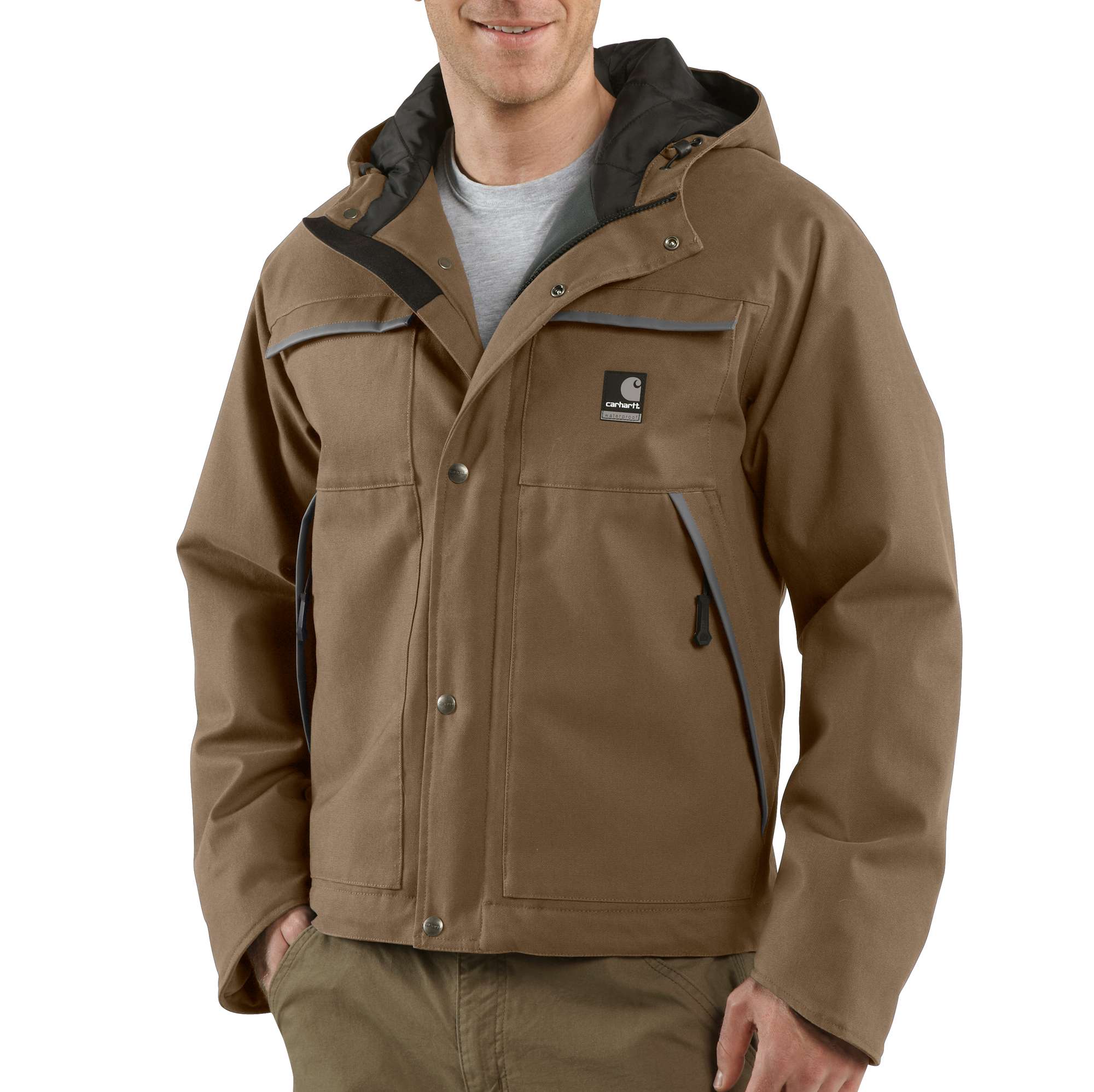 Men's Dura-Dry Hooded Traditional Jacket/Quilt Lined