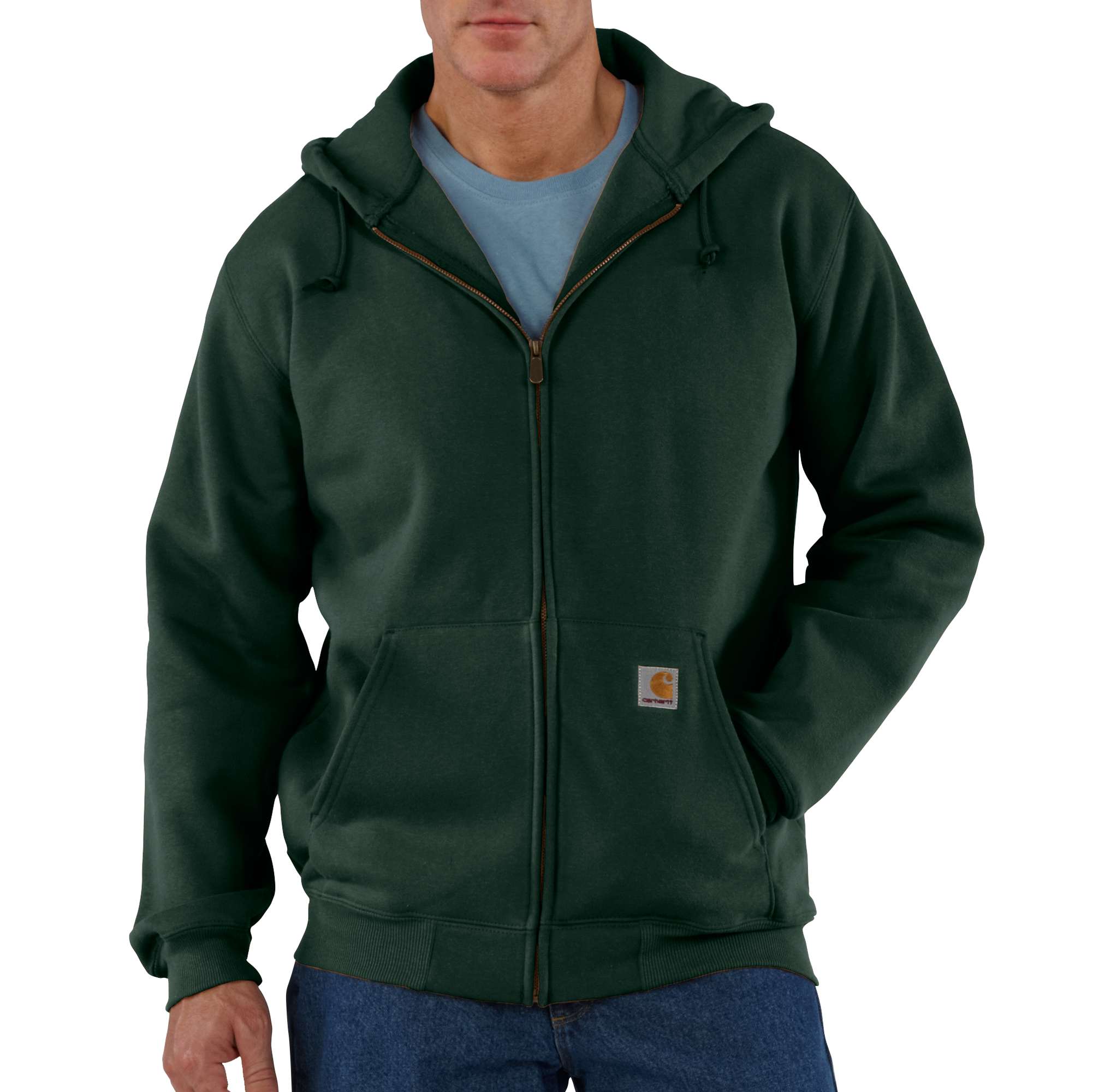 Men&rsquo;s Heavyweight Hooded Zip-Front Sweatshirt