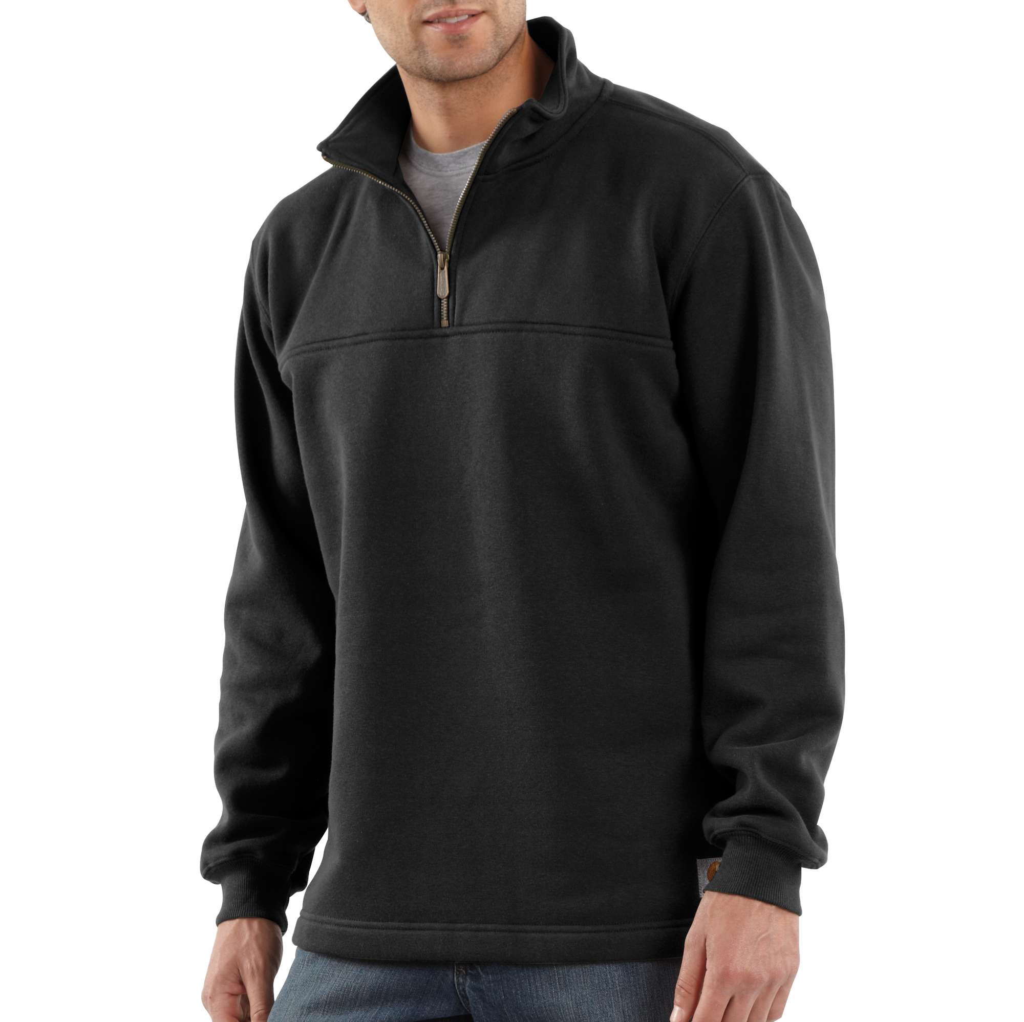 Men&rsquo;s Heavyweight Zip-Mock Sweatshirt