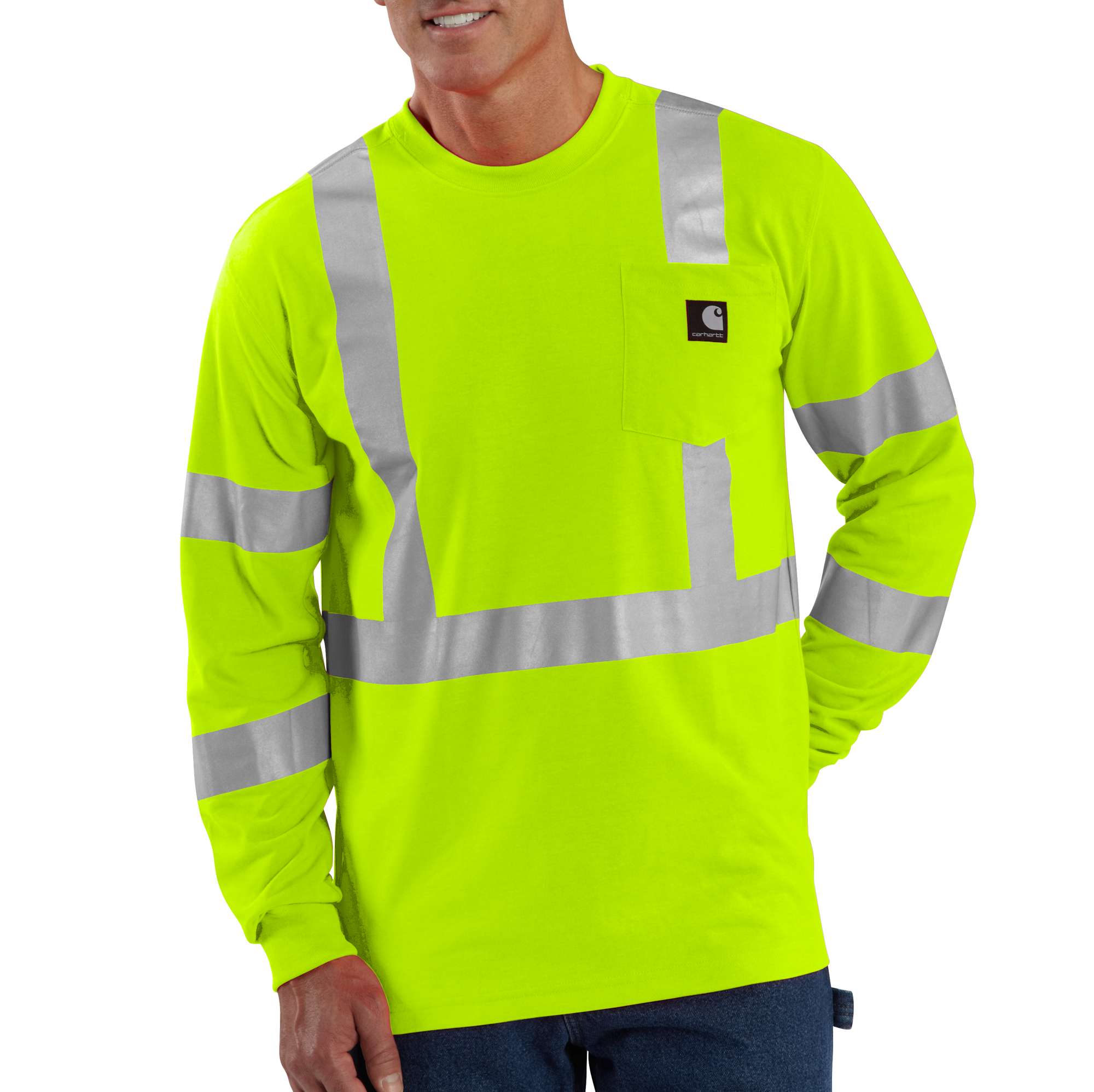 Men&rsquo;s  High-Visibility Class 3 Long Sleeve Work-Dry
