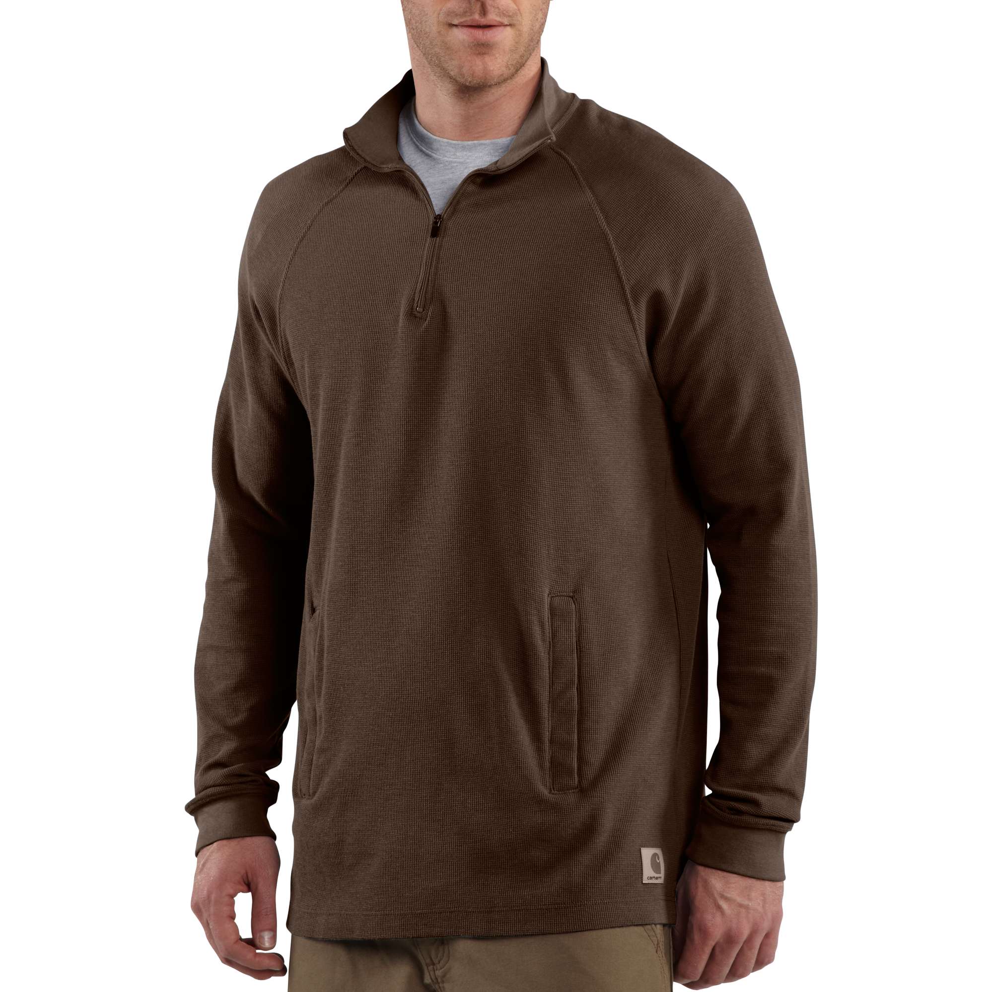 Men&lsquo;s Textured-Knit Zip Mock Shirt