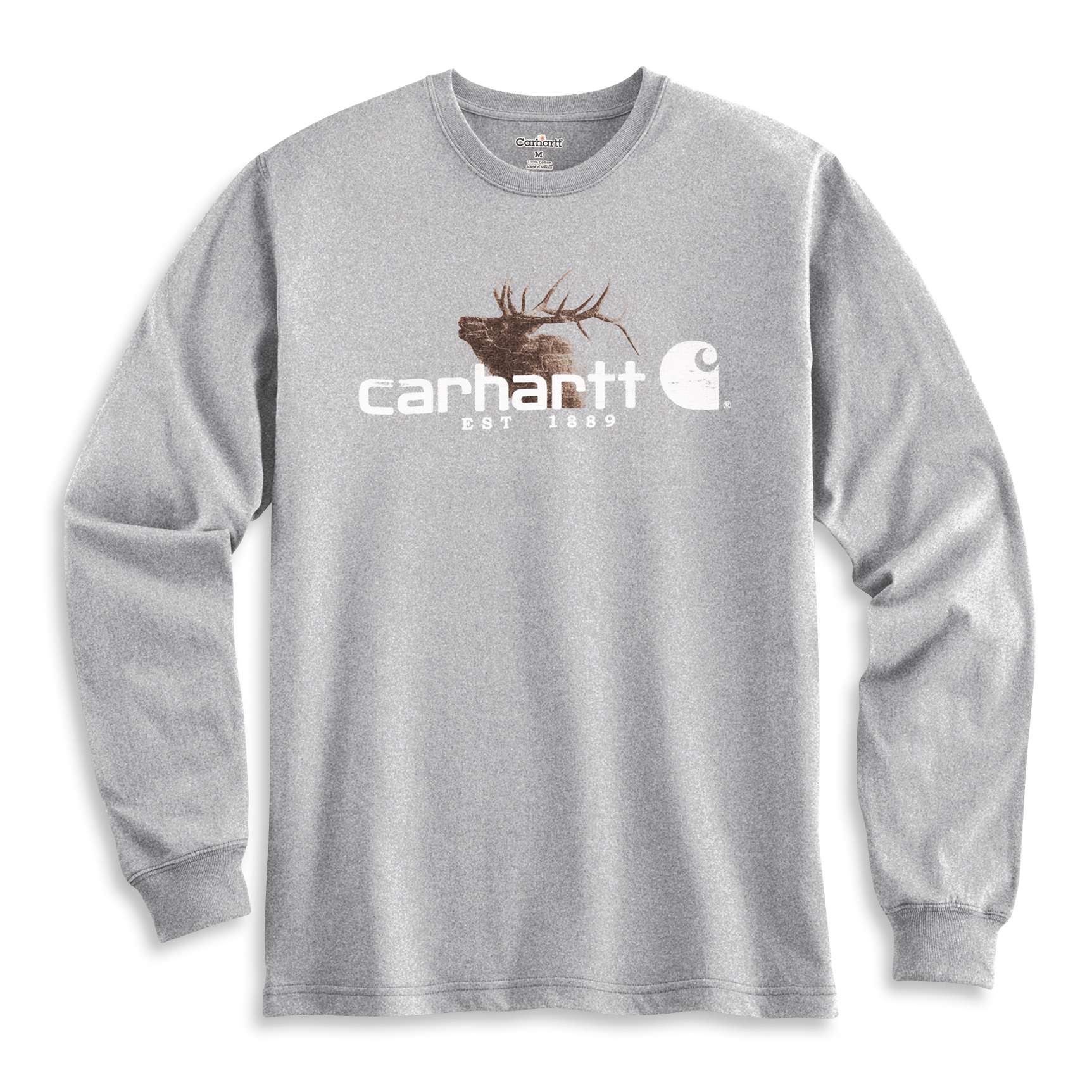 Men's Elk Graphic Long-Sleeve T-Shirt