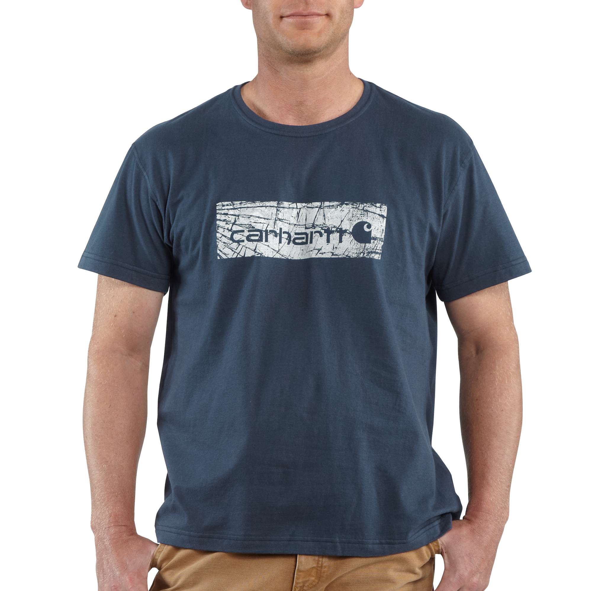 Distressed Logo Short-Sleeve Graphic T-Shirt