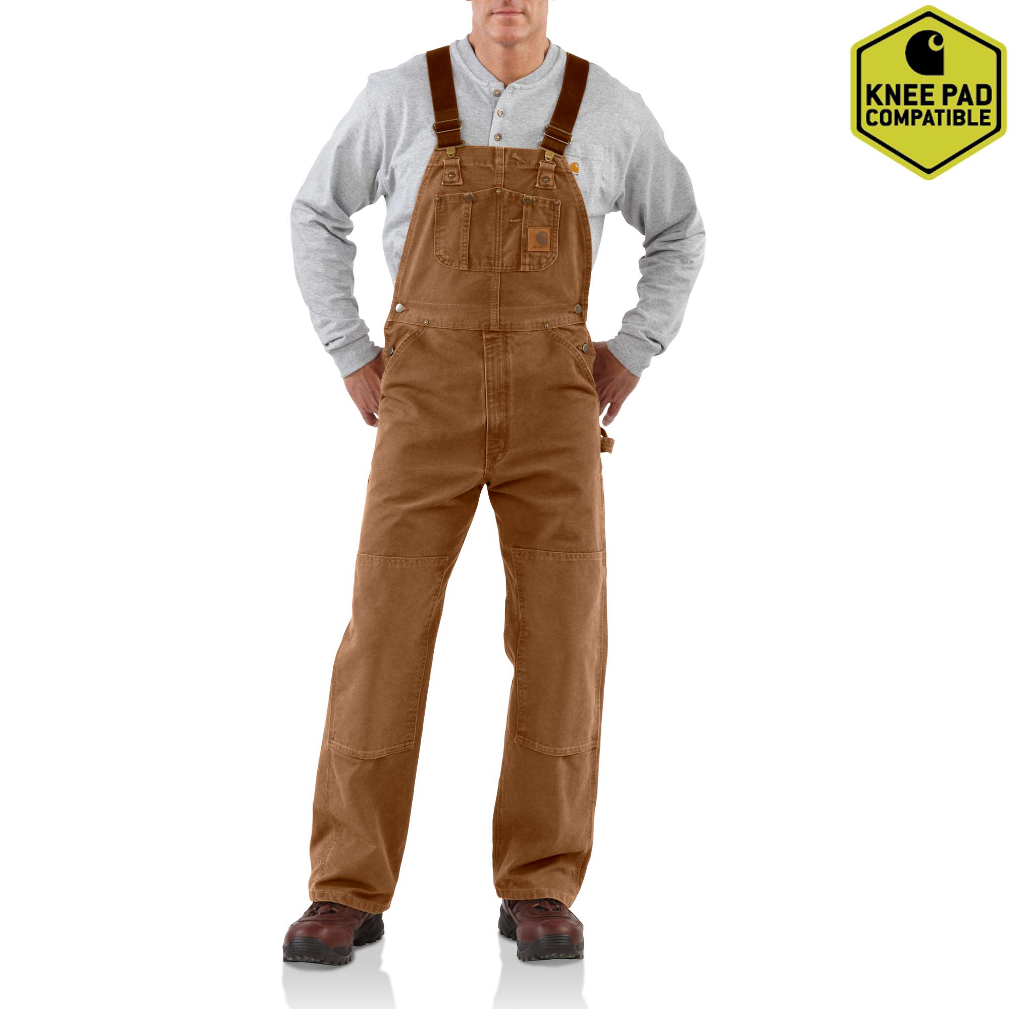 Men&rsquo;s  Sandstone Bib Overall/Unlined