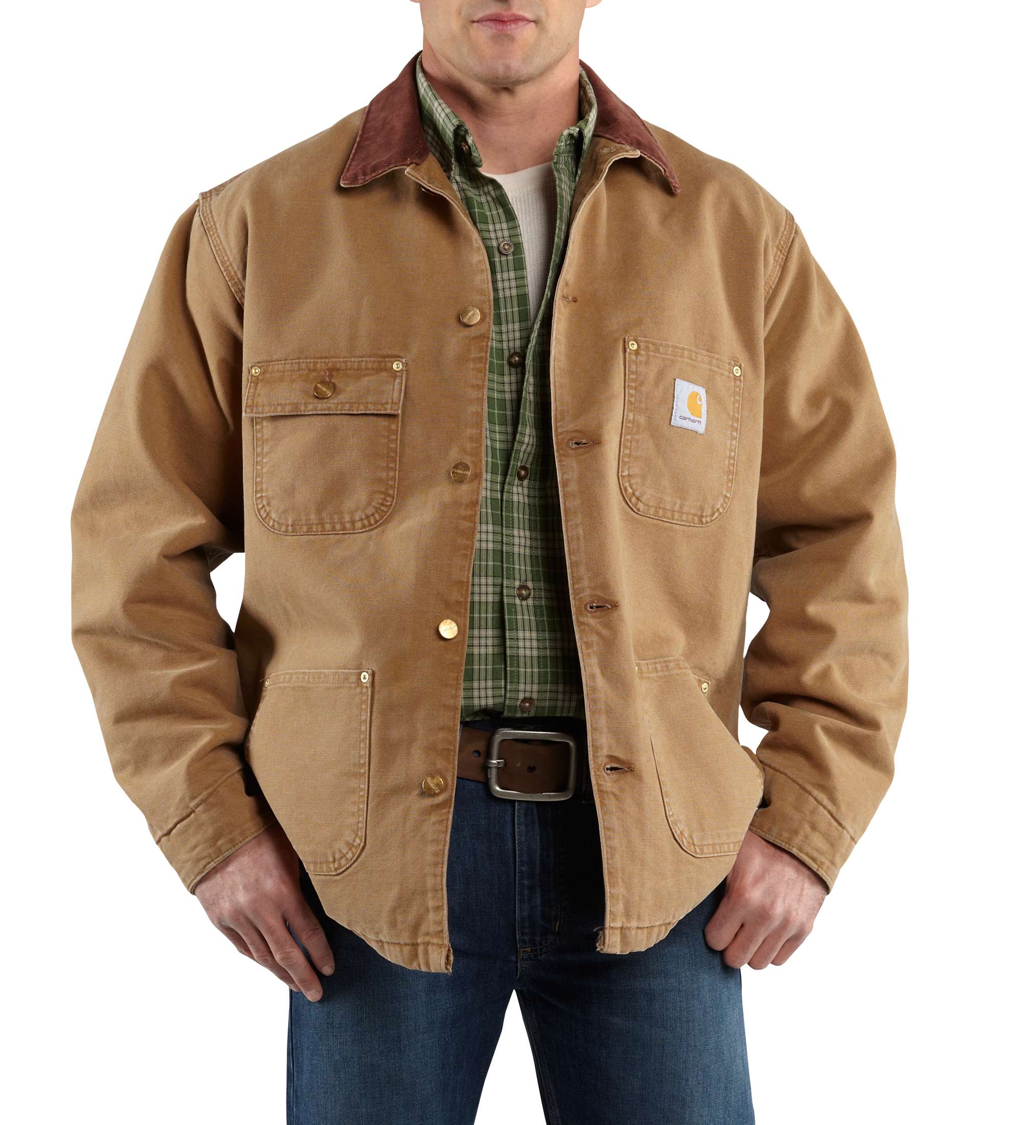 Men's Naturally Worn Duck Chore Coat/Blanket-Lined