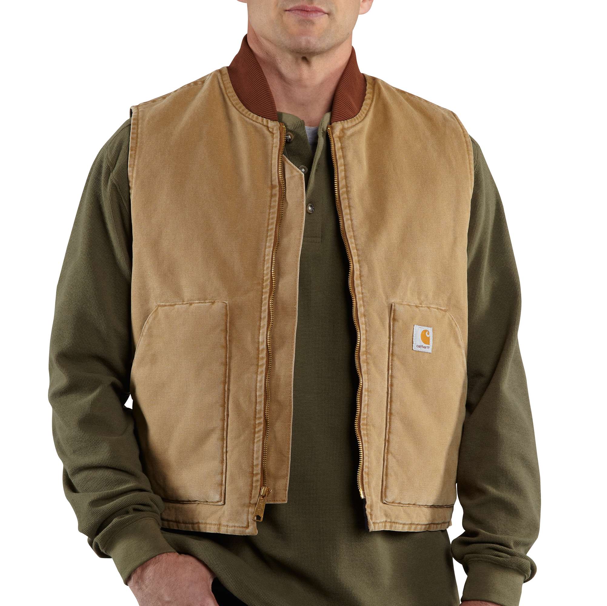Men's Naturally Worn Duck Vest/Arctic Quilt-Lined