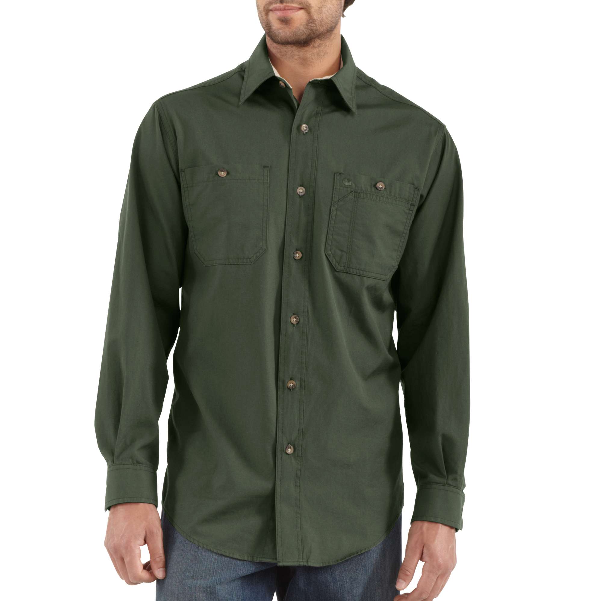 Men&lsquo;s Long-Sleeve Canvas Tradesmen Shirt