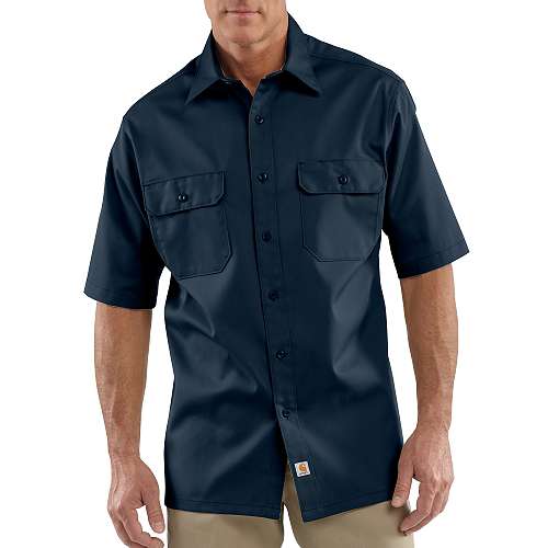 Short-Sleeve Twill Work Shirt