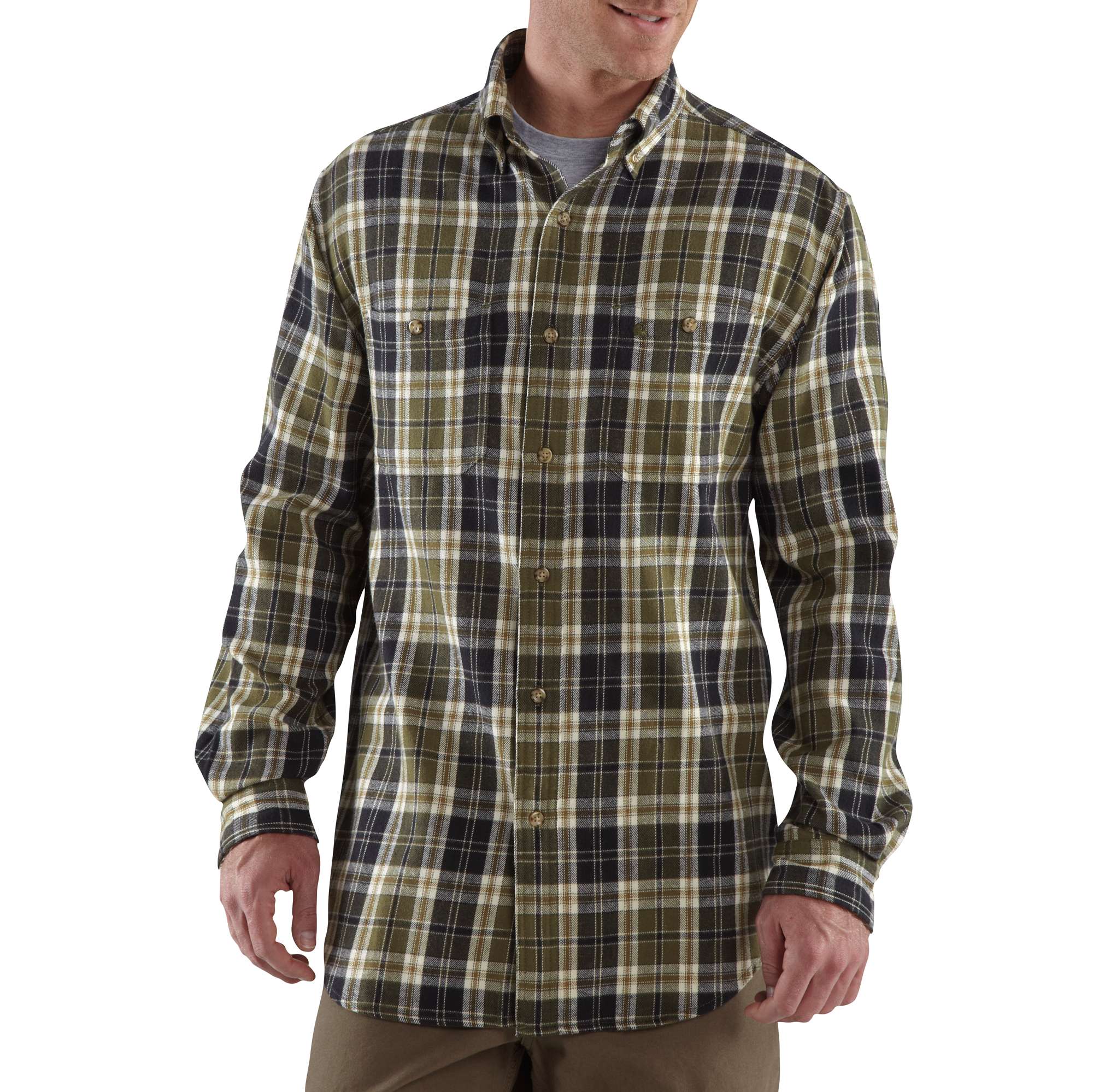 Men's Midweight Flannel Plaid Shirt