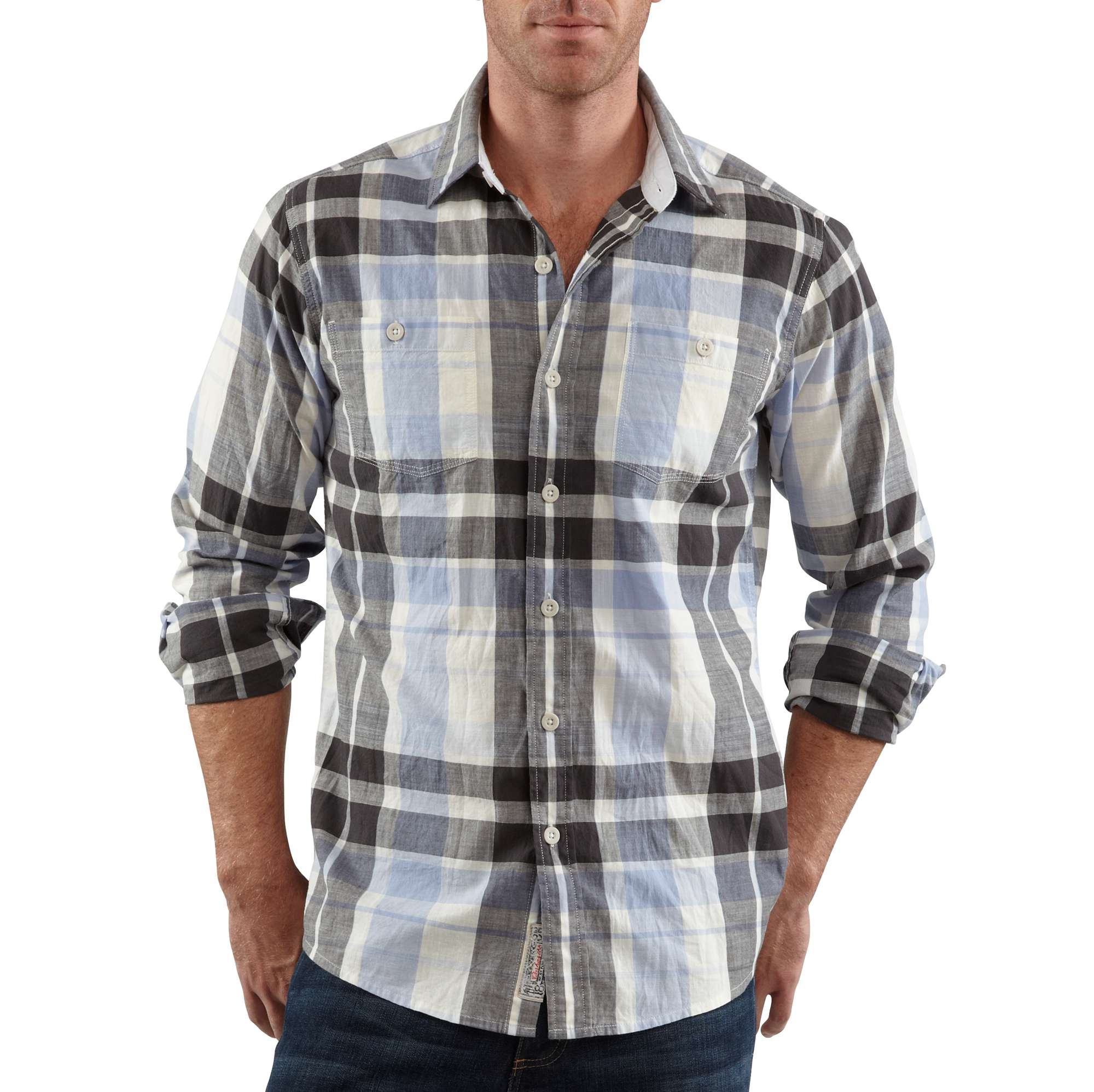 Series 1889&reg;Long-Sleeve Slub Cotton Plaid Shirt