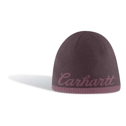Womens Reversible Script Beanie