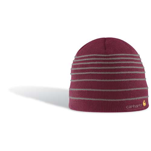 Womens Puffy Stripe Hat