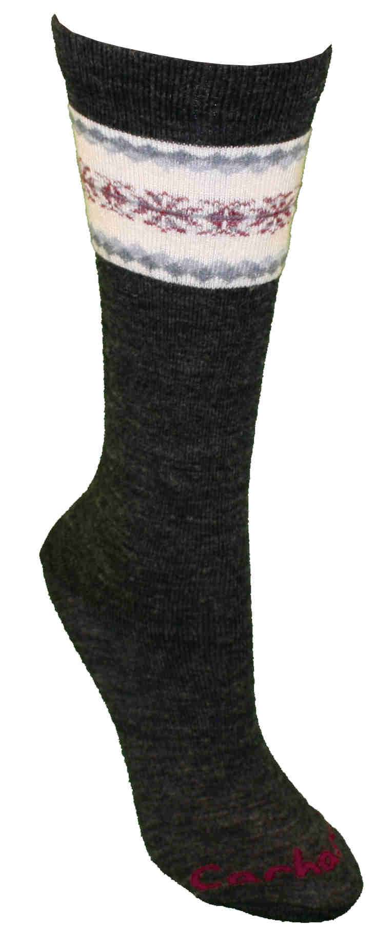 Women�s Fair Isle Pattern Wool Blend Boot Sock
