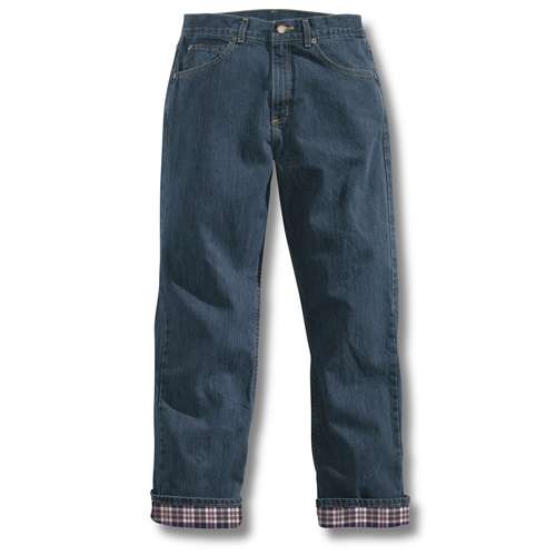 Womens Relaxed Fit Jean- Straight Leg/Flannel-Lined