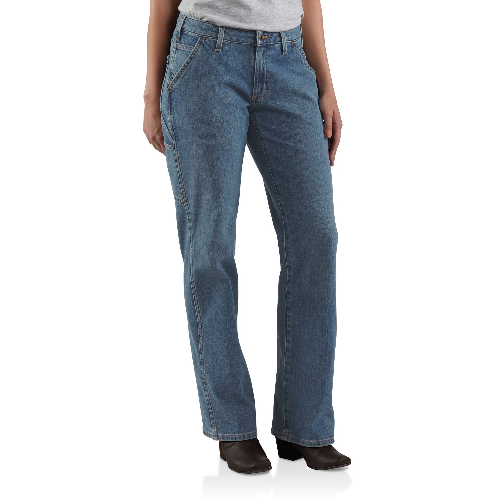 Women's Relaxed-Fit Single-Knee Carpenter Jean