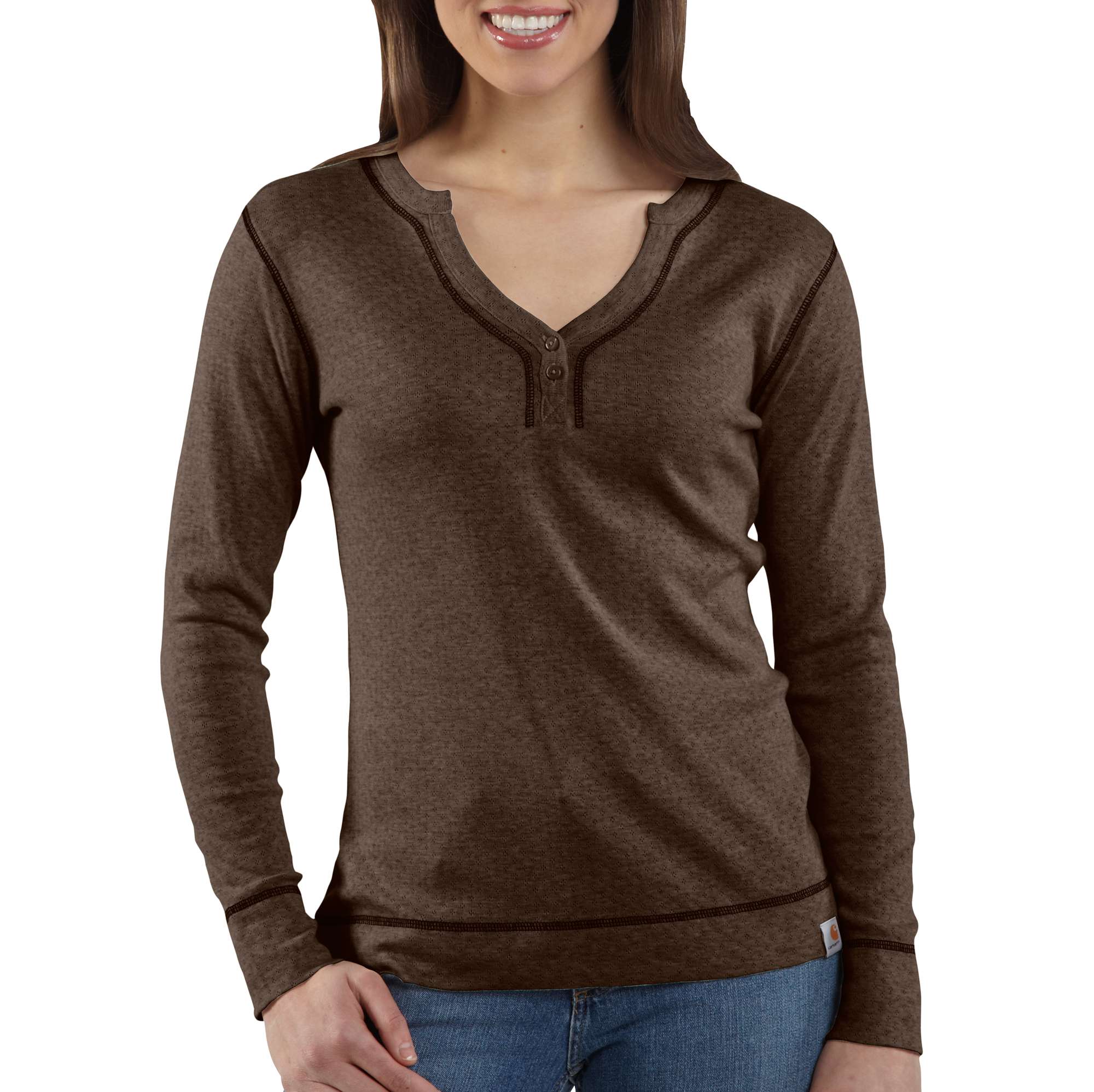 Women's Pointelle Henley