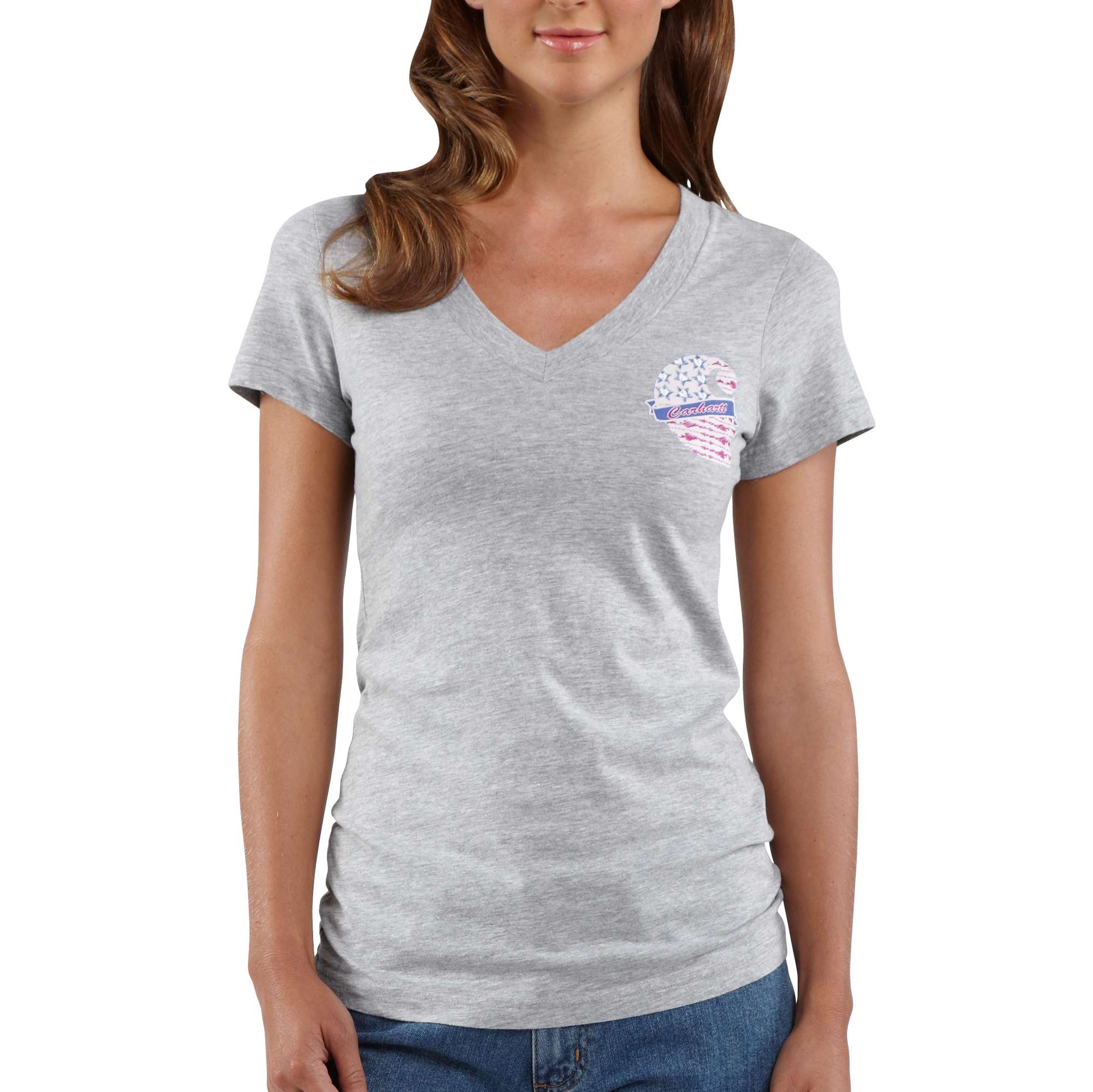 Women's Short-Sleeve Flag Graphic T-Shirt