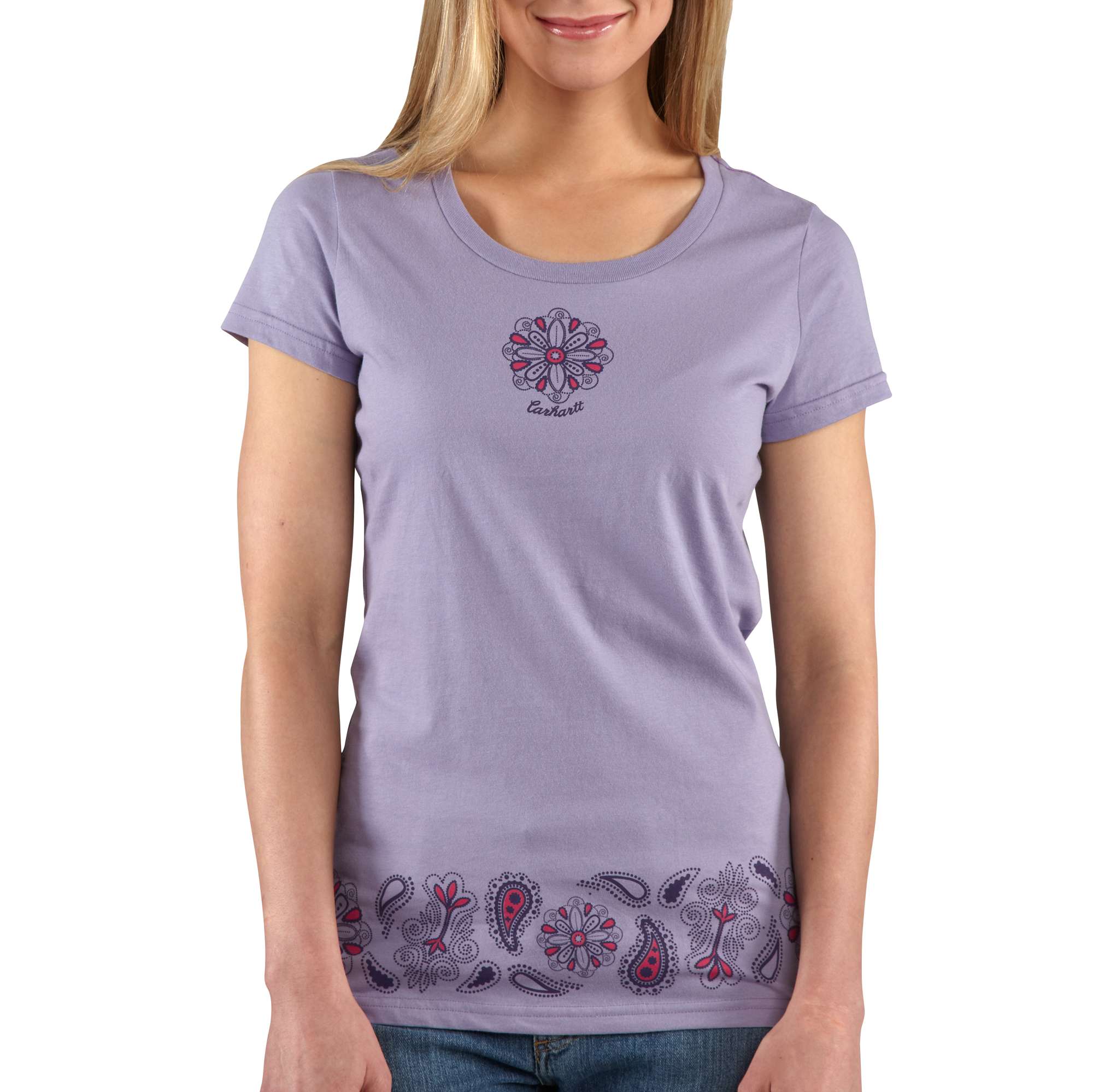 Women's Short-Sleeve Bandana Border T-Shirt
