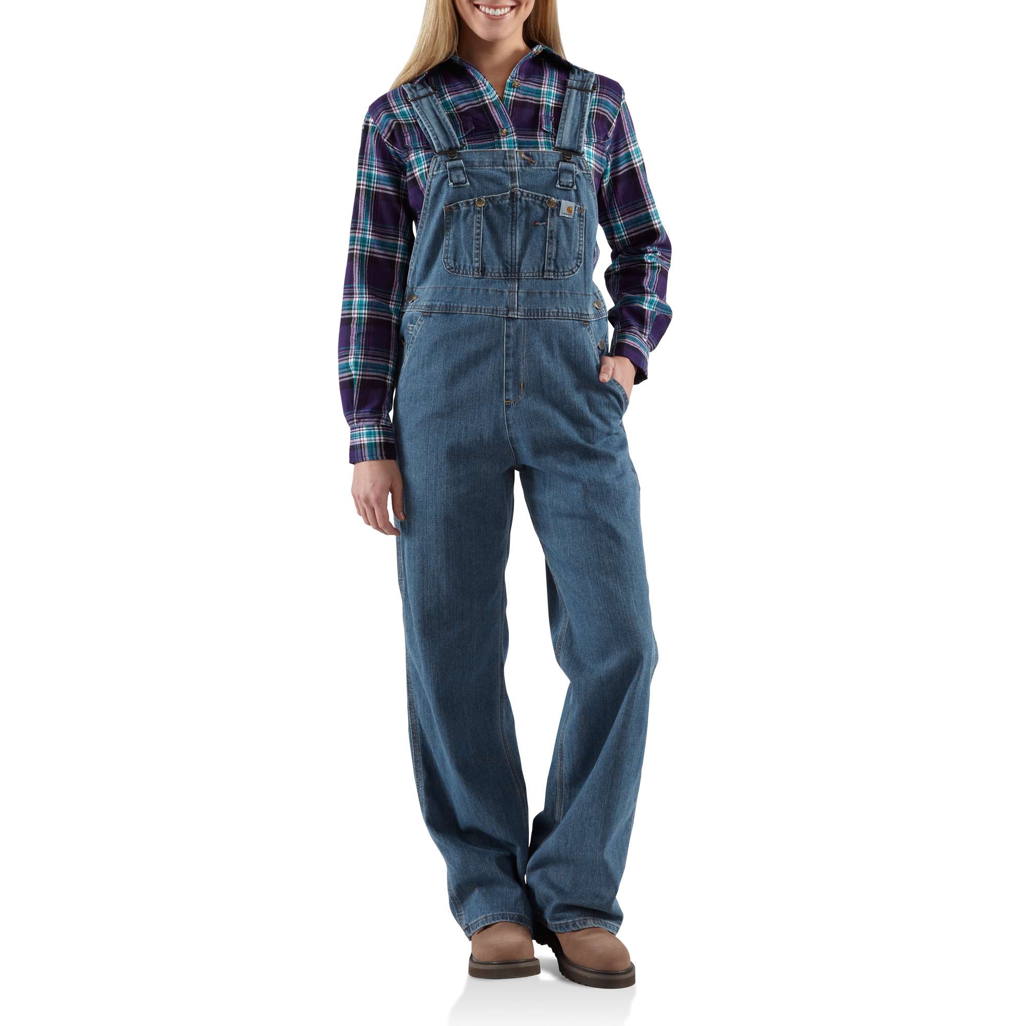 Women's Denim Bib Overall/Unlined
