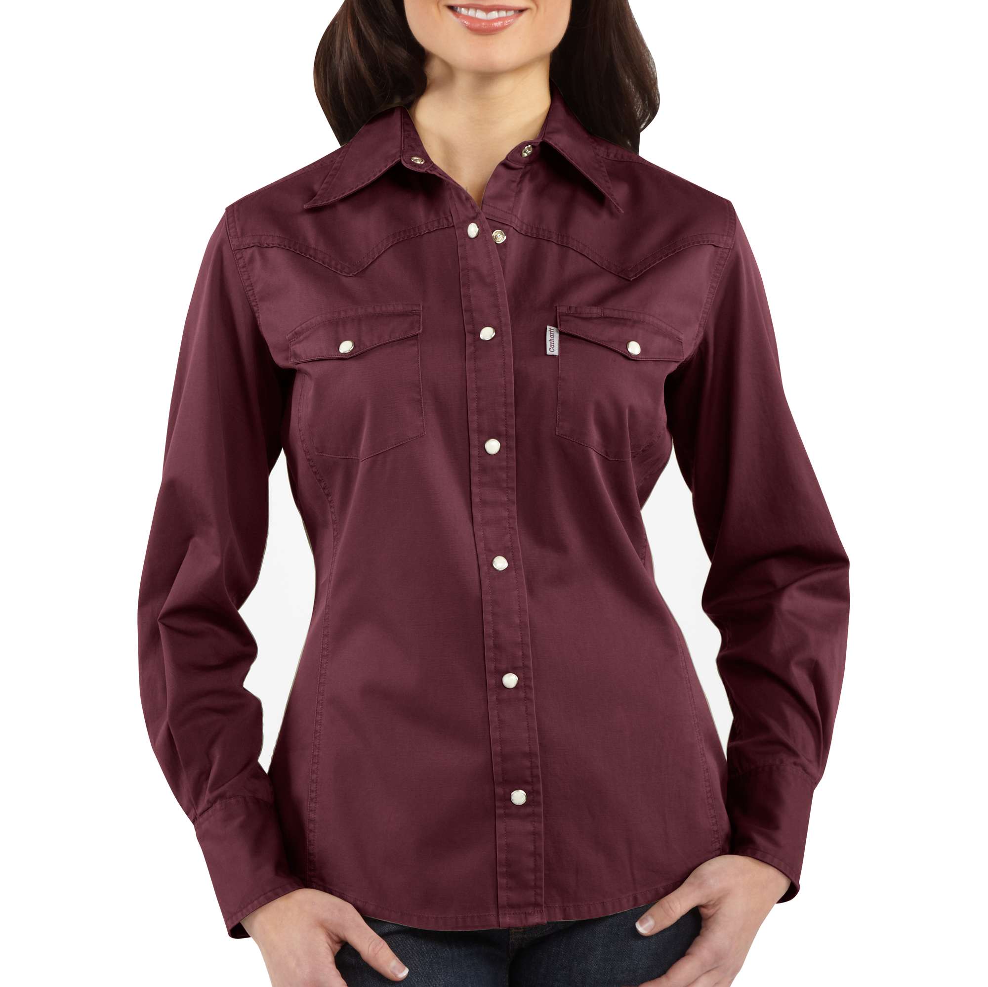 Women&rsquo;s Work Wash Twill Snap-Front Shirt