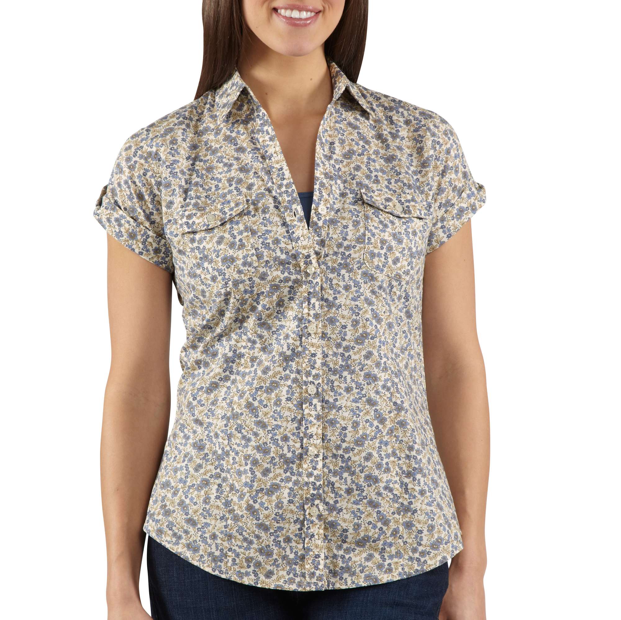 Carhartt Womens Short Sleeve Printed Camp Shirt WS036 | eBay