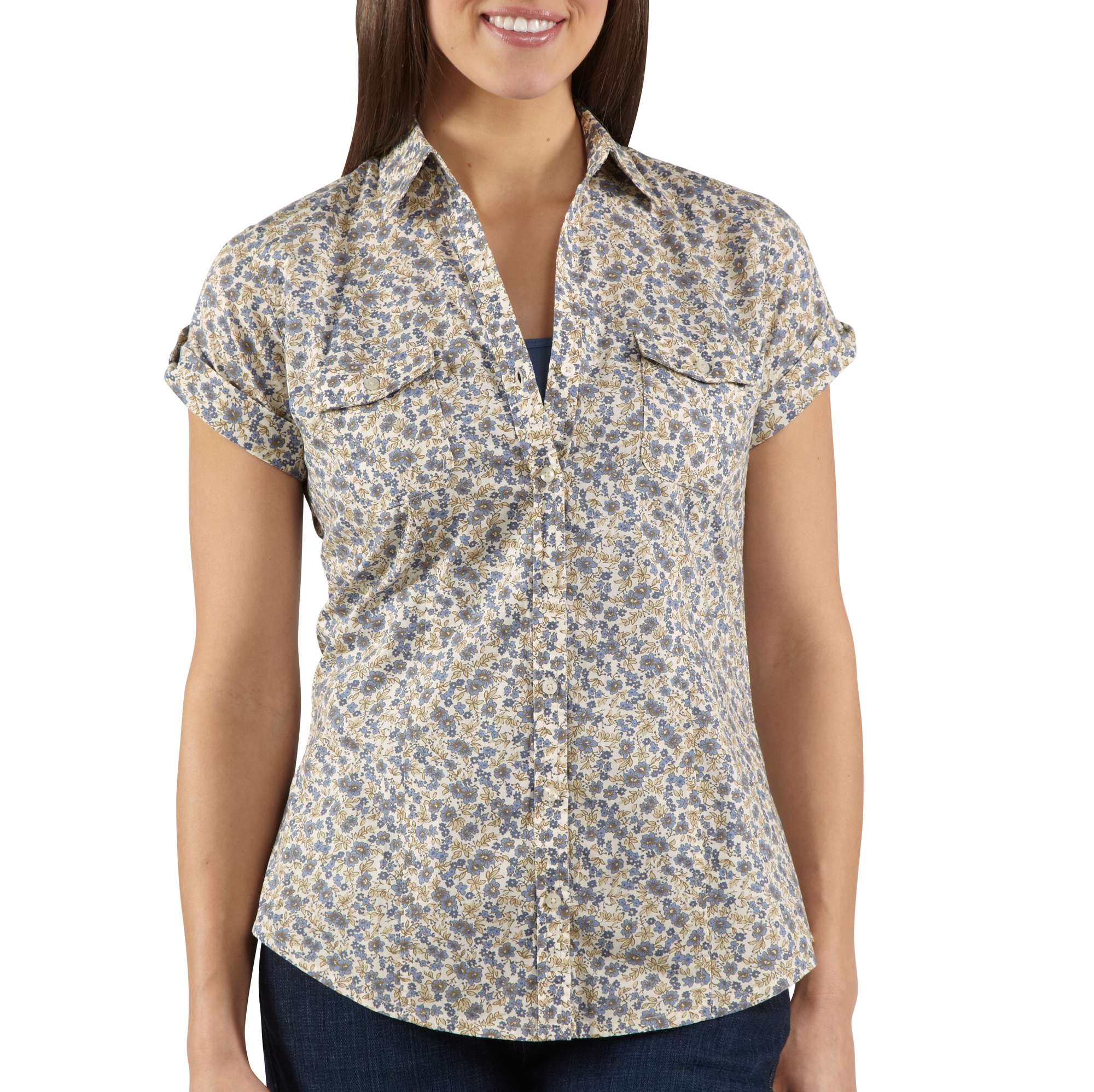 womens black camp shirt