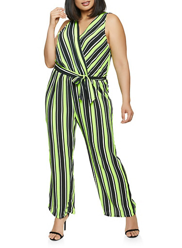 plus size lime green jumpsuit