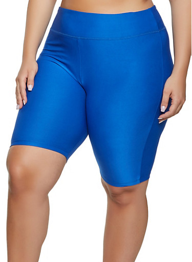 royal blue biker shorts