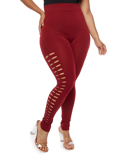 Plus Size Laser Cut Leggings Plus Size Laser Cut Leggings