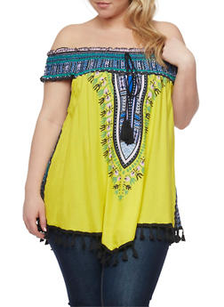 rainbow plus size top