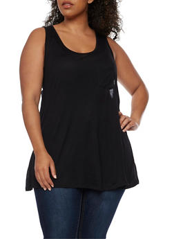 plus size tops with elastic bottom