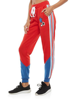 color block sweatpants womens