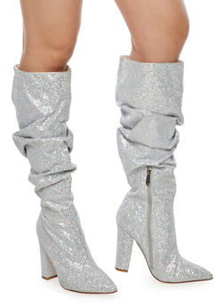 sparkly high heels boots