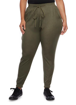 plus size joggers with pockets
