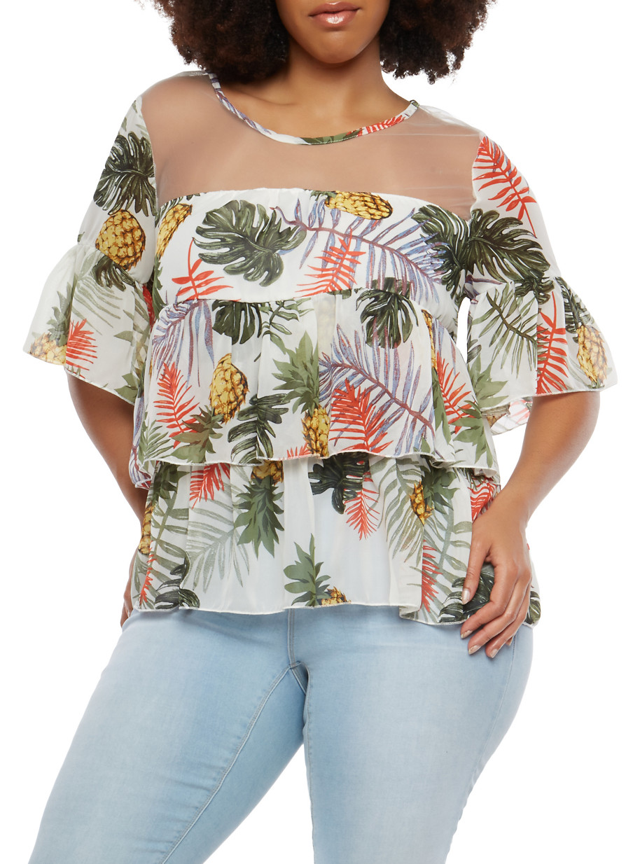 Plus Size Tiered Top