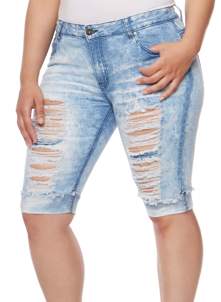 Plus Size Bermuda Shorts