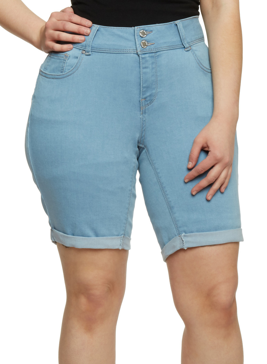 Plus Size Bermuda Shorts