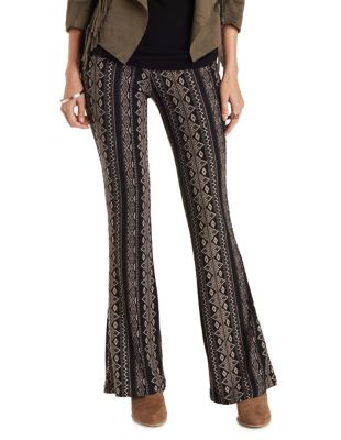 tribal print flare pants