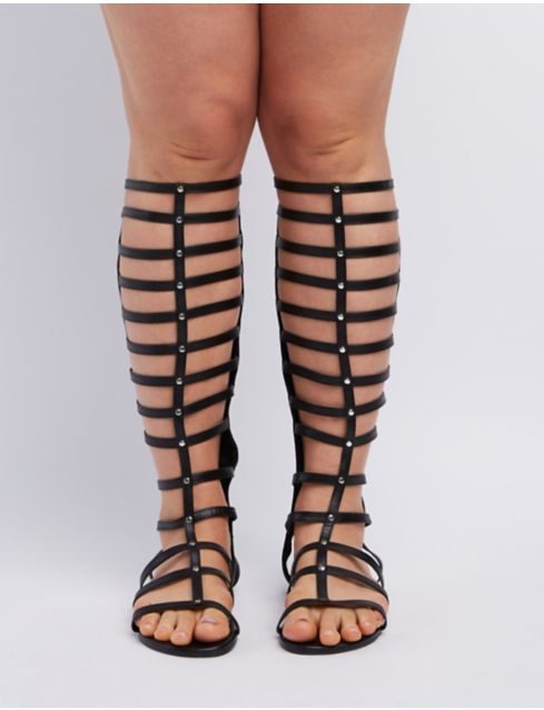 wide calf gladiator heels