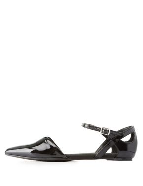 pointed toe cut out flats