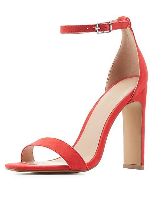 Two-Piece Chunky Heel Dress Sandals | Charlotte Russe