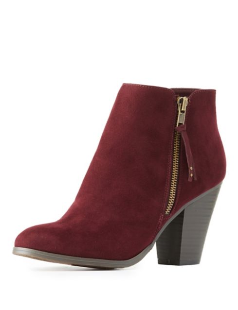 nude chunky booties