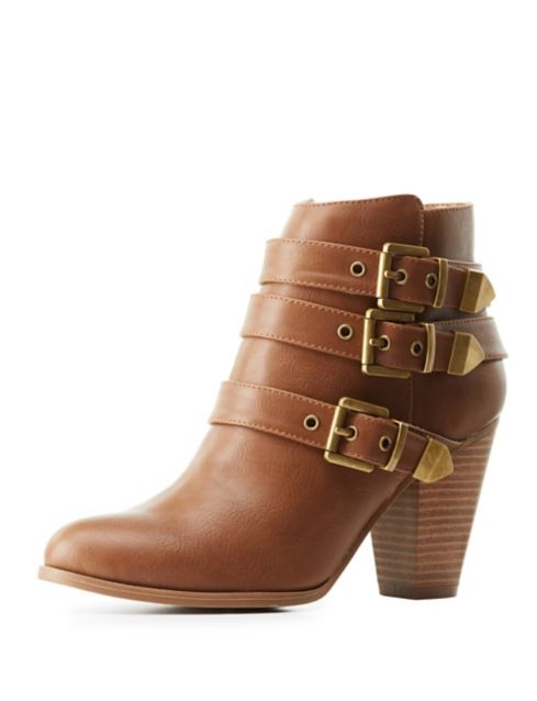 three buckle booties