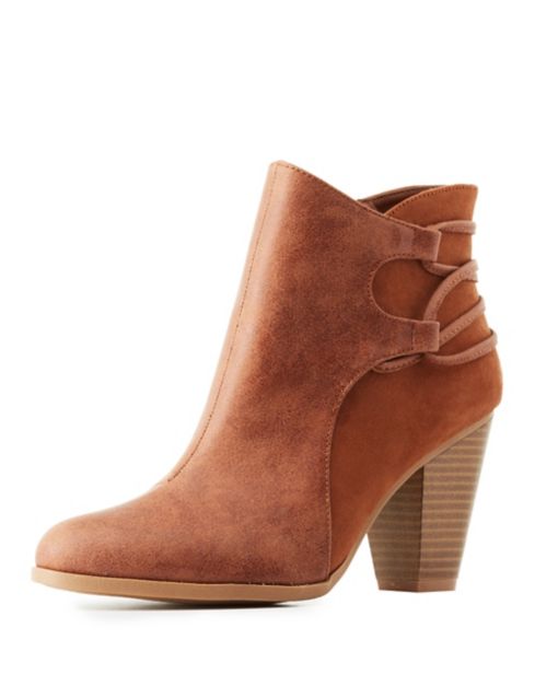 strappy booties flat