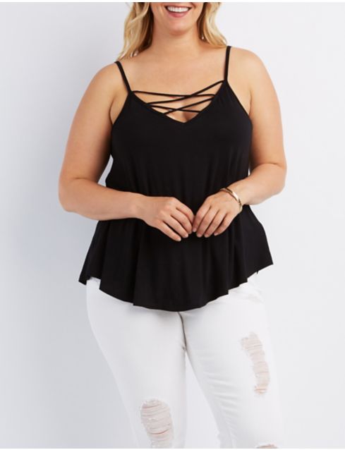 plus size silk tank tops