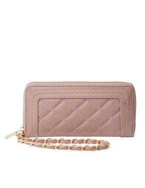 quilted wristlet wallet